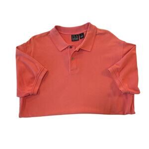 Jos A Bank Traveler’s Collection Men’s Polo Shirt XL Coral Orange Cotton